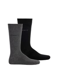 BOSS - Herren Socken 2er Pack - RS Uni Colours RS, Kurzsocken, einfarbig - Grau/Blau