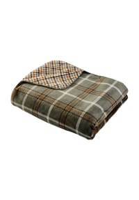 mistral home - Wendekuscheldecke - GRÜN/CARAMEL