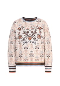 IVKO - Pullover mit Spiegelblüten - cream