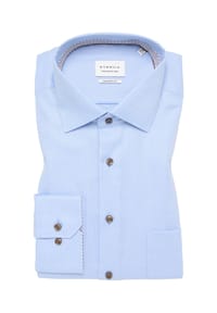 ETERNA - Hemd strukturiert COMFORT FIT - hellblau