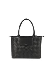 SOCHA BUSINESS BAGS DIAMOND PREMIUM - Laptoptasche elegant 15.6 Zoll für Damen, feinstes Leder, robust, Vollausstattung - schwarz