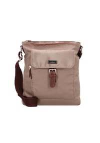 TOM TAILOR - Umhängetasche "Rina", Nylon, Emblem, uni, für Damen - schwarz