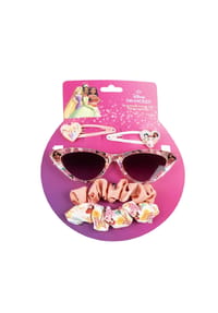 Disney - Disney Sonnenbrille & Haargummi – Stylisches Set für kleine Fans - Pink Onesize