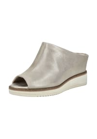 Tamaris - Leder Pantoletten - Champagne