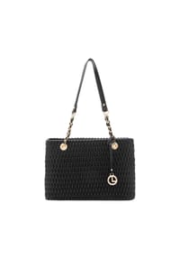 L.CREDI ROXANNE - Schultertasche, Kunstleder, Reißverschluss, für Damen - SCHWARZ