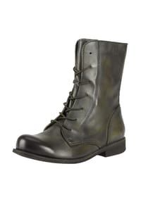 Felmini - Leder Stiefelette - Grün