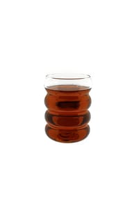 ALMINA® - 8er Trinkgläser-Set 350 ml Wave-Style Kaffeegläser Getränkebecher - Transparent 350ml