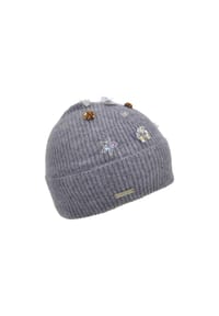 SEEBERGER - Beanie, Schmuckdetail, für Damen - 14 SMOKE GREY