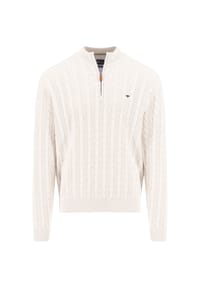 FYNCH-HATTON® - Pullover, Troyerkragen, für Herren - 824  NEW OFFWHITE