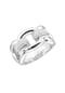 GIORGIO MARTELLO MILANO Ring in Ketten-Optik mit weißen Zirkonia Steinen, Silber 925 Bild 1