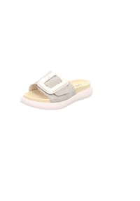 Gabor® - Leder Pantoletten - Grau/Silber