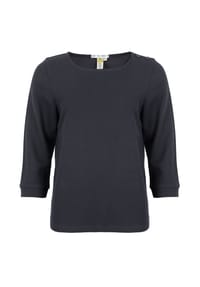 ROADSIGN® australia - Damen Langarmshirt Soft Structure Longsleeve mit Struktur-Design & feinem Detailspiel - anthrazit