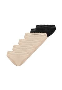 TRIUMPH - Tai Slip 6er Pack Feel of Modal - Beige / schwarz