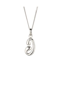 elli. - Halskette Melted Buchstabe J 925 Sterling Silber - Gold