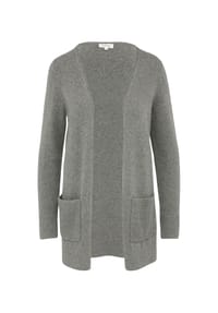 s.Oliver - Strickjacke, Rippbündchen, für Damen - 81W9  BROWN