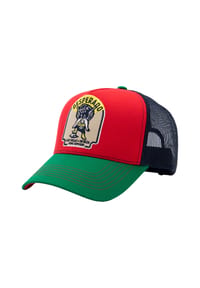 KING KEROSIN - Trucker Cap mit Front-Patch Desperado - rot