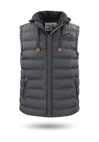 normani® - Herren Winter-Steppweste Nanaimo - Anthrazit