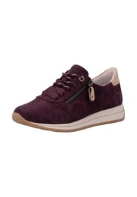 remonte® - Veloursleder Sneaker - Dunkelbraun