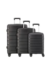 d & n® Travel Line - Travel Line 4100 4 Rollen Kofferset 3-teilig - black