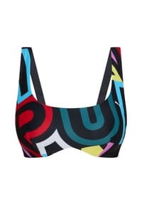 PUMA® - Bustier-Bikini-Oberteil Enjoy Water, breite Träger, für Damen - 001 MULTI COLOUR