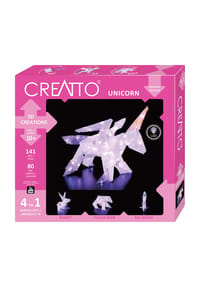 KOSMOS - Creatto Einhorn, Bastelset, 3D-Puzzle, Nachtlicht, Leuchtfigur, Dekoration, Puzzle, 03539 - 