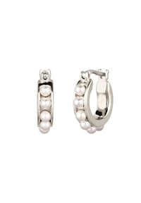 elli. - Ohrringe Creolen Mit Perlen Von Swarovski® 925 Sterling Silber - Gold