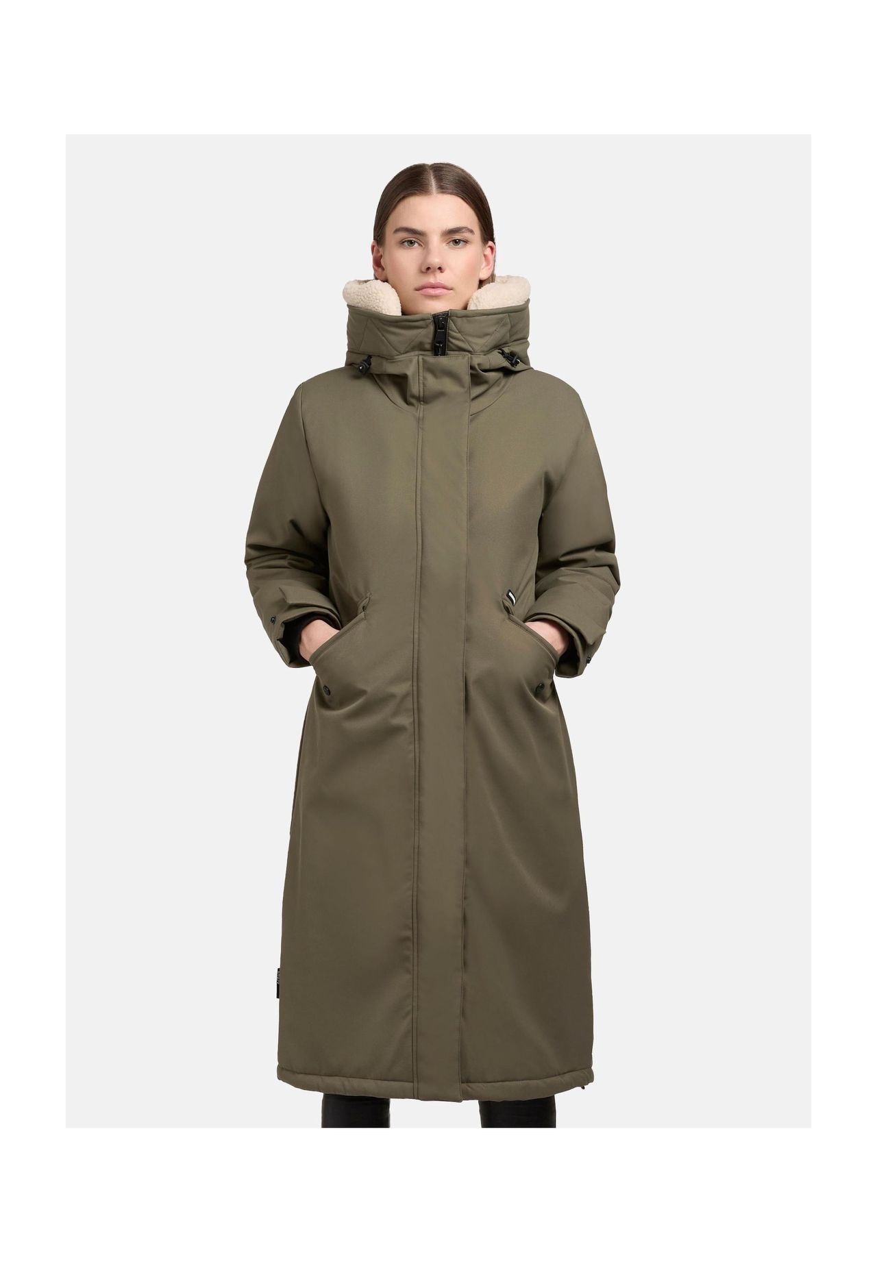 khujo Halle Oliv grün Damen Parka Jacke Winterjacke Mantel Coat (S
