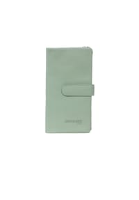 MARGELISCH - Echtleder Geldbörse  New York 4 - sage green