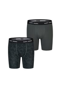 HAPPY SHORTS - Langer Boxer Jersey Boxer Briefs - black-neon