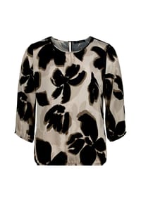 BETTY BARCLAY - Schlupfbluse mit 3/4 Arm - Beige/Schwarz