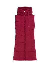 olsen - Weste mit Kapuze und Reißverschluss - Ruby Red