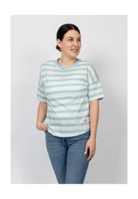 salzhaut - Shirt KOERT - Beige Aqua
