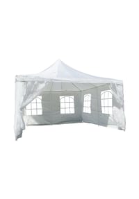 VCM. - Pavillon | Maße ca. 4x4 m | wasserabweisende 180g / m² PE Plane | Partyzelt | Gartenzelt - 
