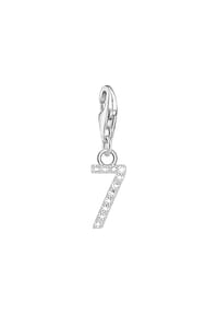 Thomas Sabo Number Charms - Charm-Anhänger Zahl 7 - silber, weiß