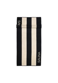 Cawö - Saunatücher Natural Blockstreifen 6221 natur-schwarz - 39 - schwarz