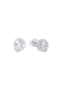amor - Damen Ohrstecker, 925er Silber - silber