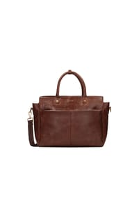 kazar - Elegante Ledertasche für Männer im Business-Stil - Braun