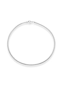 OSTSEE-SCHMUCK® - Halsreif , Omega 3,0 mm , Silber 925/000 - silber