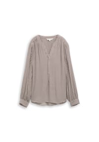 TOM TAILOR - Shirtbluse, V-Ausschnitt, für Damen - 40252 NAVY WHITE