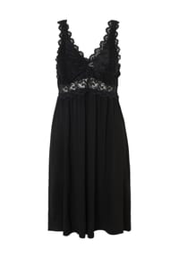 DESIRéE - Rachel Negligé, V-Ausschnitt, florale Spitze, für Damen - SCHWARZ