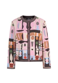 IVKO - Cardigan mit edlen Ajourdetails - chocolate