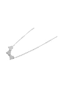 Adelia's - Edelstahl Schmuckset Herz mit Ohrringe + Halskette + Anhänger silberfarben - gold