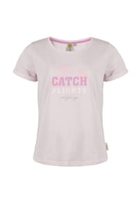 ROADSIGN® australia - Damen T-Shirt Catch Flights moderner Print aus weicher Baumwolle mit femininem Schnitt für Sommer Freizeit und lässige Outdoor Styles - rosa