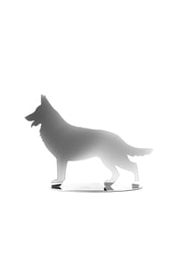 Shepherd's Deko Hund FALCO - FALCO - silberfarben