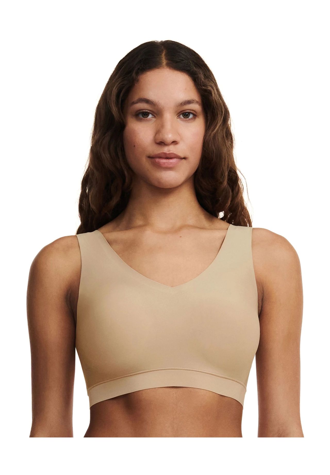 Chantelle Bustier, Uni, Breite TräGer, FüR Damen, Beige, M/L