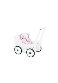 Pinolino® - Maria Puppenwagen inkl. Bettzeug - Lauflernhilfe aus Holz - 