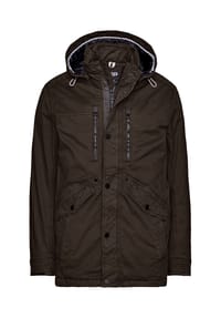 redpoint - Baumwoll-Parka mit abnehmbarer Kapuze und Stretch KORWIN - dk. beige