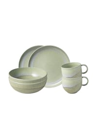 like. by Villeroy & Boch Frühstücks-Set Perlemor Alga 6er Set grün - PERLEMOR - grün