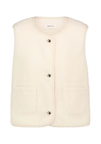 CARTOON - Sweatjacke mit aufgesetzten Taschen - 1082 WHITE SWAN