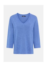 olsen - Pullover mit V-Ausschnitt - Bay Blue